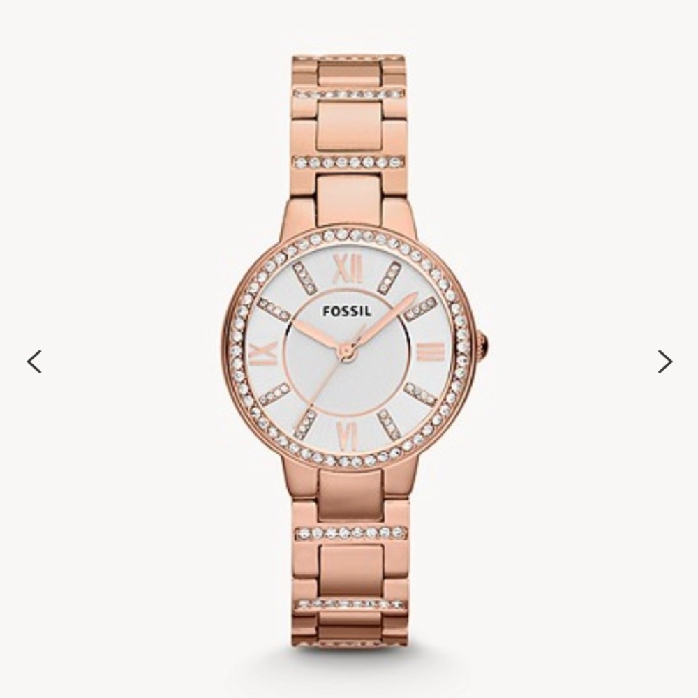 Fossil Virginia Rose Gold Stainless Steel Watch